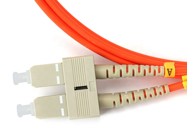 2.0mm 3.0mm van het Vezel Optisch Flard Duplex Multimode 50/125 LSZH pvc van het Koordom2 Sc LC