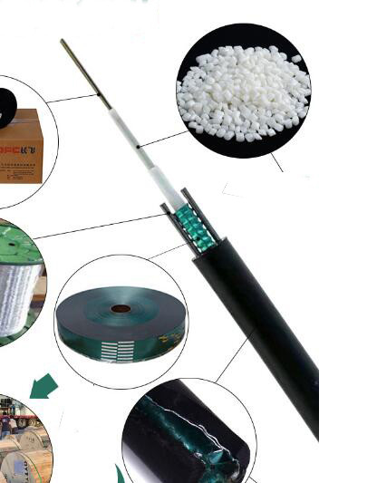 Enige Wijze 8 Optische Kabel GYXTW van de Kern de Gepantserde Vezel Lucht voor Pijpleiding