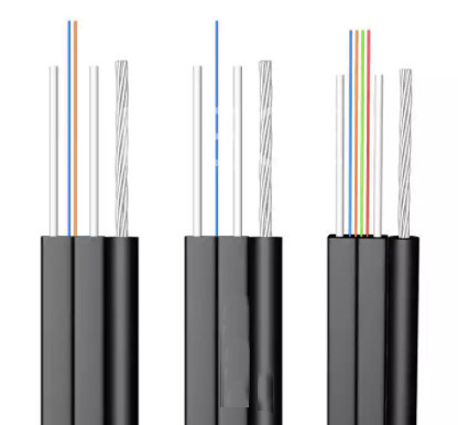 1 Core Fiber Optic Drop Cable GJYXCH Single Mode G657A2 FRP Versterkte LSZH-jas