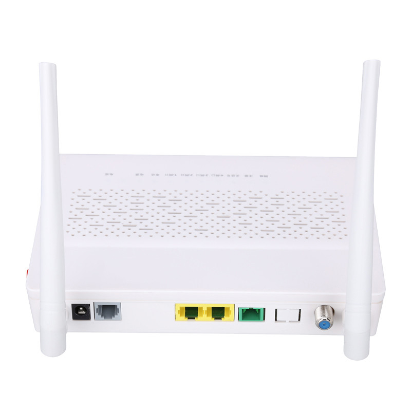 2.4GHz de multi Witte Kleur FTTH ONU ONT van Functiexpon ONU 1FE 1GE WIFI POTTEN CATV
