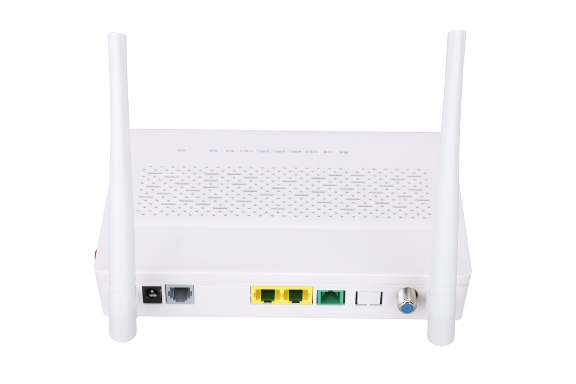 2.4GHz de multi Witte Kleur FTTH ONU ONT van Functiexpon ONU 1FE 1GE WIFI POTTEN CATV