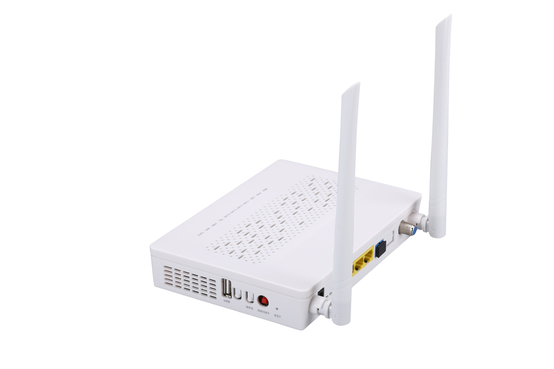 Van de de POTTENcatv 2T2R Wijze 5DBI van TX 1310nm RX 1490nm FTTH ONU ONT 3FE 1GE WIFI de Aanwinstenfrequentie 2.4G