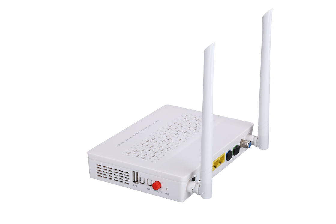 2T2R Dubbele de Vezelftth ONU Modem van wijzegpon EPON ONU 3FE 1GE WIFI POTTEN CATV