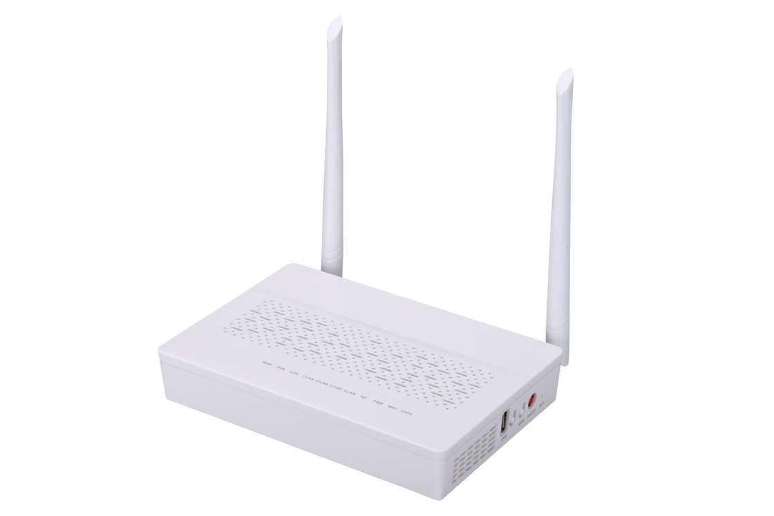 2T2R Dubbele de Vezelftth ONU Modem van wijzegpon EPON ONU 3FE 1GE WIFI POTTEN CATV