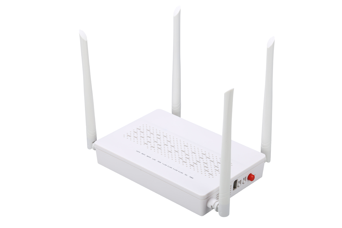 Van de de POTTENcatv GPON ONU Modem van 4GE 2.4G/van 5G WIFI Enige de Wijze Enige Vezel van Sc