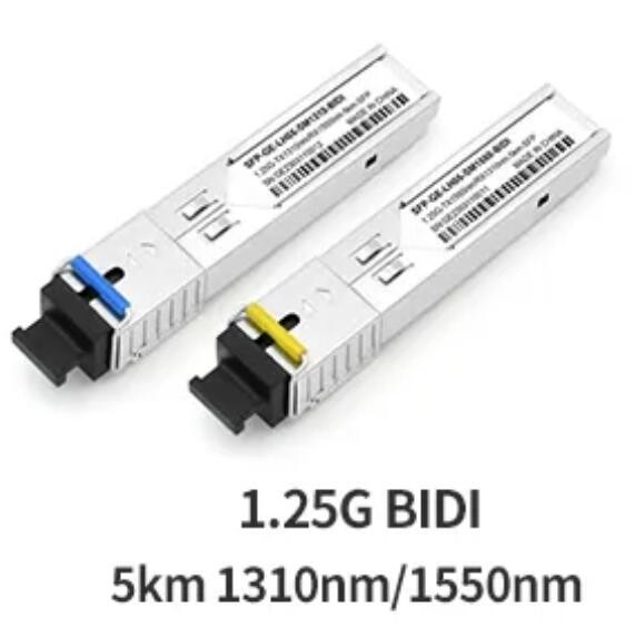 1.25G SFP-Vezel Optische Zendontvanger 5km 1550/1310nm-de Schakelaarbidi SFP Module van Sc