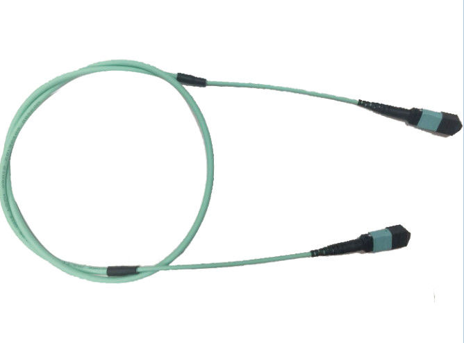 8 de Vezel Optische Kabel van kerncei, MPO aan MPO Vezelkabel LSZH