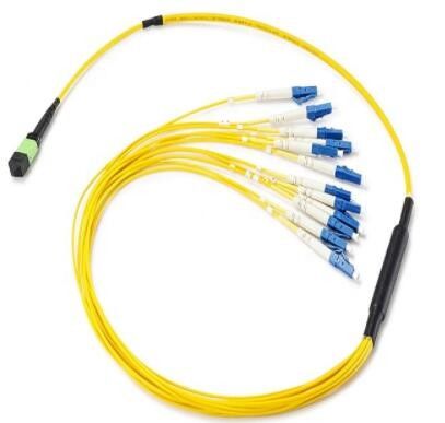 12 de Optische Schakelaar van de kernmpo Vezel, MTP aan LC-Kabel van het Vezel de Optische Flard