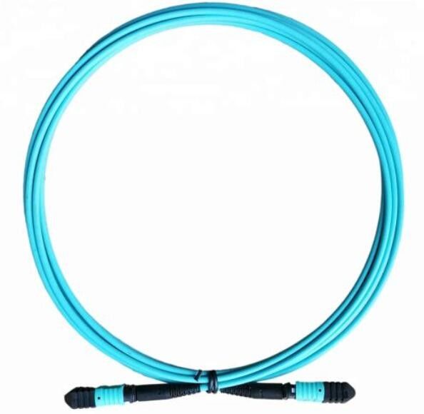 De Vezelkabel van OM3 MPO 12, SM-Flardkoord voor QSFP-Module