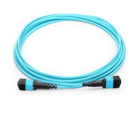 De Vezelkabel van OM3 MPO 12, SM-Flardkoord voor QSFP-Module