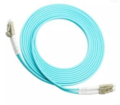 Aqua Multimode Fiber Patch Cord, Duplex het Flardkoord OM3 van LC LC