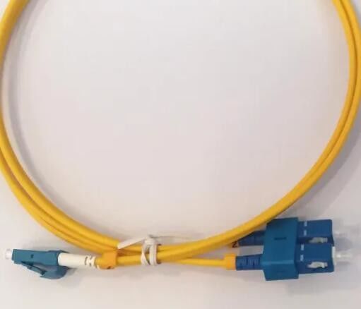 Gele van het de Vezel Optische Flard van Sc LC het Koord Korte Laars OM DX