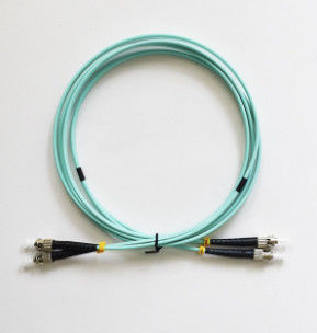 2M ST To ST de Kabel AQUA Color For FTTH van Multimode Vezelflard
