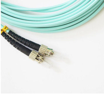 2M ST To ST de Kabel AQUA Color For FTTH van Multimode Vezelflard