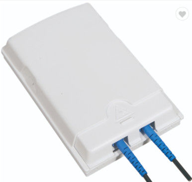 FTTH 2 van de de Beëindigingsdoos van de Kernen Optische Vezel ABS 2pcs van PC Adapters van Sc Binnen of de Openlucht