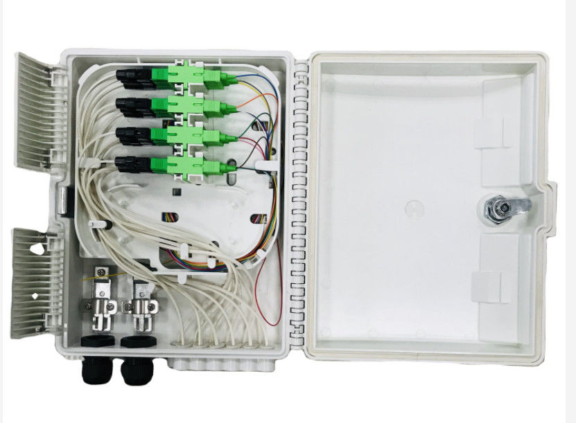 Vezel Optisch Kabinet 16 PC van het Kern Openluchtftth FTTB FTTX Netwerk/ABS Materiaal