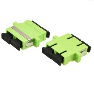 De Adapter Ceramische FTTX LAN RoHS van de vezel Optische Kabel Duplex de Kalk Groene OM5 Adapter van Sc