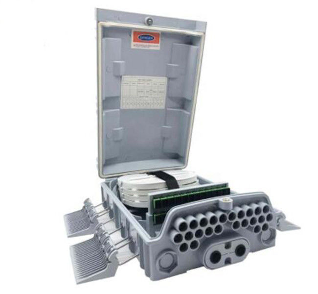 Openluchtabs 24 van Vezel Optische DistributionPC van de de Distributiedoos IP65 van de Kernvezel de Optische GRIJZE KLEUR