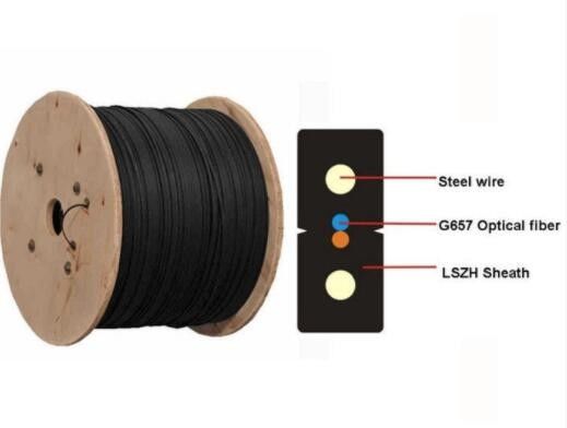 LSZH 1 2 4 van de de Dalingskabel G657a van Kernftth Kabel van het de Vezel de Optische Flard