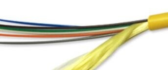 SM zachte Binnen Optische Kabel OD 4.5mm gjfjv-6B1 9/125 Gele Kleur 6 Kern