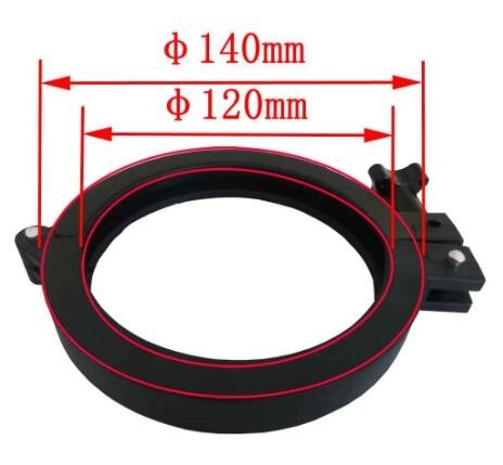 6 van de de Kabel Gezamenlijke Sluiting 24F 48F 72F 96F pp van de havens Optische Vezel ABS van PC Materiële Zwarte Kleur