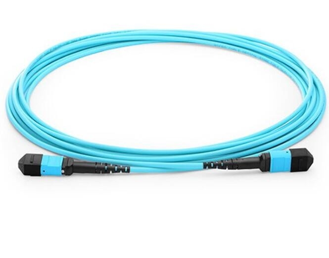 10g vezel optische kabel LSZH materiële MPO 8 vezel van de kern de vrouwelijke multimode OM3 boomstam